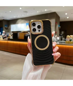 Силиконовый чехол "Luxury Shine" with MagSafe для iPhone 16 Pro Max Черный Силиконовый чехол "Luxury Shine" with MagSafe для iPhone 16 Pro Max Черный