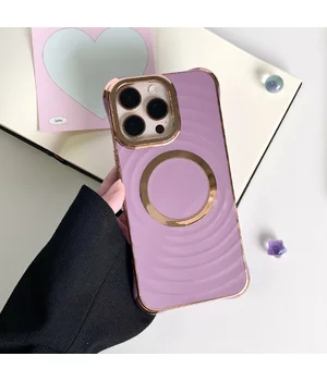 Силіконовий чохол "Luxury Shine" with MagSafe для iPhone 16 Pro Max Фіолетовий