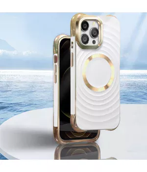 Силиконовый чехол "Luxury Shine" with MagSafe для iPhone 16 Pro Max Белый Силиконовый чехол "Luxury Shine" with MagSafe для iPhone 16 Pro Max Белый