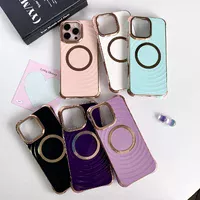 Силиконовый чехол "Luxury Shine" with MagSafe для iPhone 16 Pro Тёмно-фиолетовый