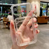 Силиконовый чехол "Card Case" для iPhone 14 Pro Прозрачный