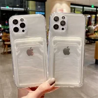 Силиконовый чехол "Card Case" для iPhone 14 Pro Max Прозрачный