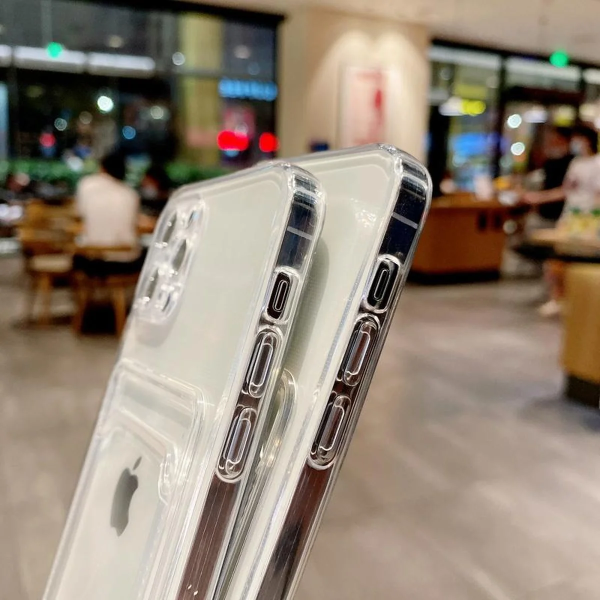 Силиконовый чехол "Card Case" для iPhone 14 Pro Max Прозрачный