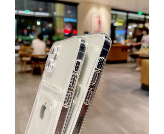 Силіконовий чохол "Card Case" для iPhone 12 Pro Max Прозорий