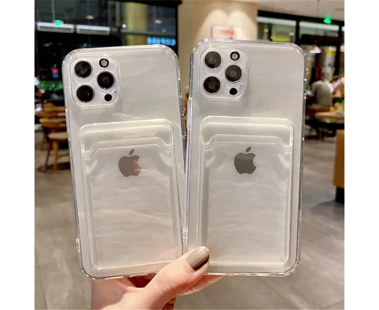 Силиконовый чехол "Card Case" для iPhone 14 Pro Прозрачный