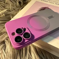 Силиконовый чехол "Luxury Gradient" with MagSafe для Apple iPhone 11 Pro Фиолетово-серый