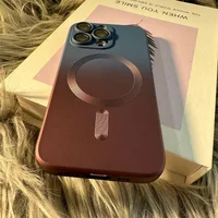 Силиконовый чехол "Luxury Gradient" with MagSafe для Apple iPhone 12 Pro Max Сине-бордовый