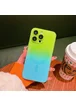Силіконовий чохол "Luxury Gradient" with MagSafe для Apple iPhone 12 Pro Max Зелено-блакитний