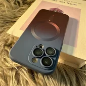 Силиконовый чехол "Luxury Gradient" with MagSafe для Apple iPhone 12 Pro Сине-бордовый