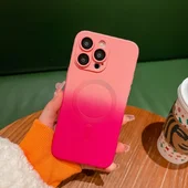 Силиконовый чехол "Luxury Gradient" with MagSafe для Apple iPhone 14 Pro Розово-фиолетовый