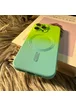 Силіконовий чохол "Luxury Gradient" with MagSafe для Apple iPhone 12 Pro Max Зелено-блакитний