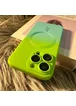 Силіконовий чохол "Luxury Gradient" with MagSafe для Apple iPhone 12 Pro Max Зелено-блакитний