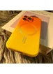 Силиконовый чехол "Luxury Gradient" with MagSafe для Apple iPhone 15 Pro Оранжево-желтый