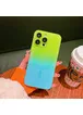 Силіконовий чохол "Luxury Gradient" with MagSafe для Apple iPhone 15 Pro Зелено-блакитний