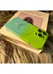 Силіконовий чохол "Luxury Gradient" with MagSafe для Apple iPhone 15 Pro Зелено-блакитний
