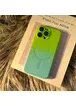 Силіконовий чохол "Luxury Gradient" with MagSafe для Apple iPhone 15 Pro Зелено-блакитний