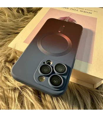 Силіконовий чохол "Luxury Gradient" with MagSafe для Apple iPhone 11 Pro Синьо-бордовий