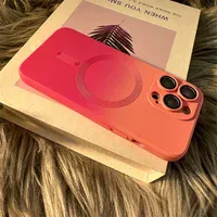 Силиконовый чехол "Luxury Gradient" with MagSafe для Apple iPhone 11 Pro Max Розово-фиолетовый