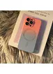 Силиконовый чехол "Luxury Gradient" with MagSafe для Apple iPhone 15 Pro Розово-серый