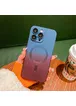 Силиконовый чехол "Luxury Gradient" with MagSafe для Apple iPhone 15 Pro Сине-бордовый