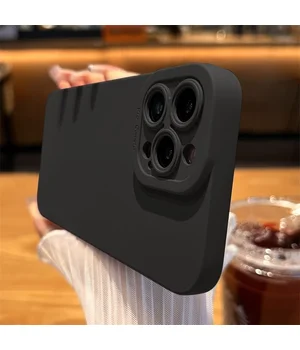 Силиконовый чехол "Matte Silicone" Apple iPhone 14 Pro Max Черный