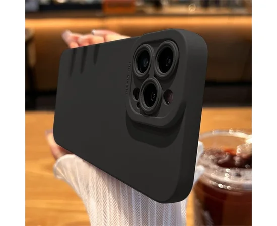 Силиконовый чехол "Matte Silicone" Apple iPhone 14 Pro Max Черный