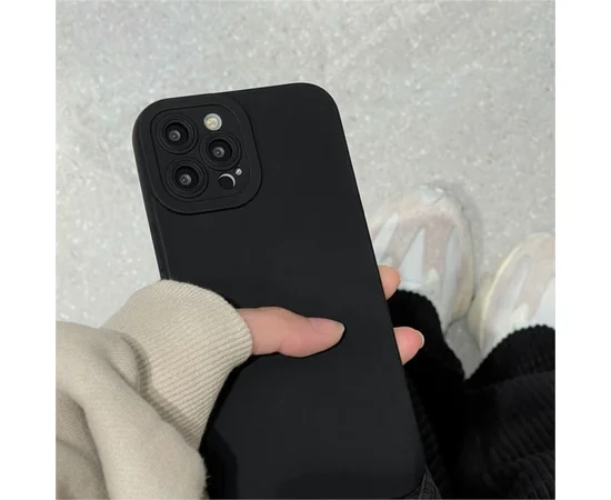 Силиконовый чехол "Matte Silicone" Apple iPhone 14 Pro Max Черный