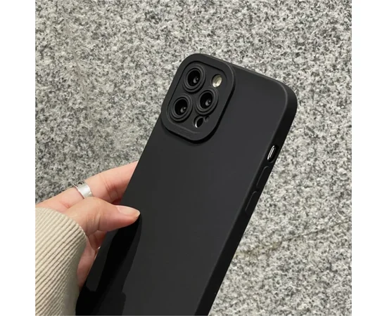 Силиконовый чехол "Matte Silicone" Apple iPhone 14 Pro Max Черный