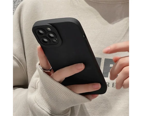 Силиконовый чехол "Matte Silicone" Apple iPhone 14 Pro Max Черный