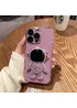 Силиконовый чехол "Космонавт" с подставкой для Apple iPhone 13 Pro Max Фиолетовый