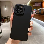 Силиконовый чехол "Matte Silicone" Apple iPhone 14 Pro Max Черный