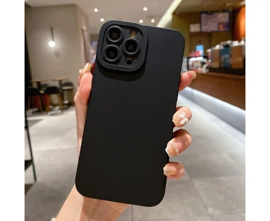 Силиконовый чехол "Matte Silicone" Apple iPhone 14 Pro Max Черный