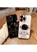 Силиконовый чехол "Космонавт" с подставкой для Apple iPhone 14 Pro Черный