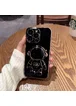 Силиконовый чехол "Космонавт" с подставкой для Apple iPhone 14 Pro Черный