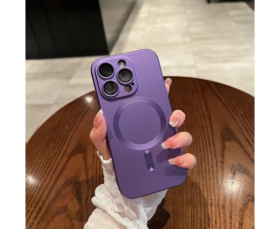 Силіконовий чохол "Luxury Matte" with MagSafe для Apple iPhone 14 Pro Фіолетовий
