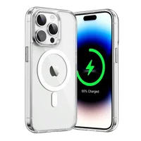 Силиконовый чехол "JASTER" with MagSafe для iPhone 13 Pro Max Прозрачный
