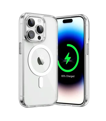 Силіконовий чохол "JASTER" with MagSafe для iPhone 14 Pro Max Прозорий