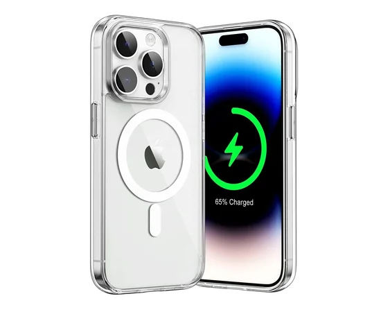 Силіконовий чохол "JASTER" with MagSafe для iPhone 12 Pro Max Прозорий
