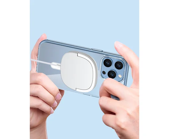 Силіконовий чохол "JASTER" with MagSafe для iPhone 12 Pro Max Прозорий