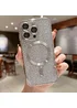 Силиконовый чехол "Shining Plating" with MagSafe для iPhone 14 Pro Серебряный