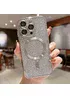 Силіконовий чохол "Shining Plating" with MagSafe для iPhone 12 Pro Max Срібний