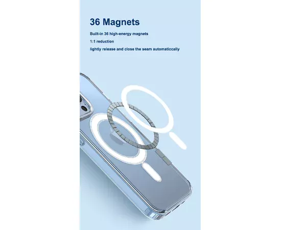 Силіконовий чохол "JASTER" with MagSafe для iPhone 11 Pro Max Прозорий