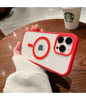 Силіконовий чохол "Luxury Acrylic" with MagSafe для Apple iPhone 15 Pro Червоний