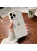 Силиконовый чехол "Luxury Acrylic" with MagSafe для Apple iPhone 15 Pro Белый