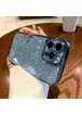 Силіконовий чохол "Shining Plating" для iPhone 15 Pro Max Блакитний