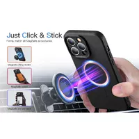 Силиконовый чехол "Silicone Matte" with MagSafe для Apple iPhone 14 Pro Черный