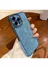 Силиконовый чехол "Shining Plating" для iPhone 15 Pro Голубой