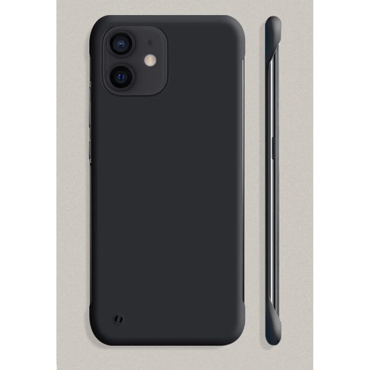 Пластикова накладка "Candy Color Matte" для Apple iPhone 12 Mini Чорний