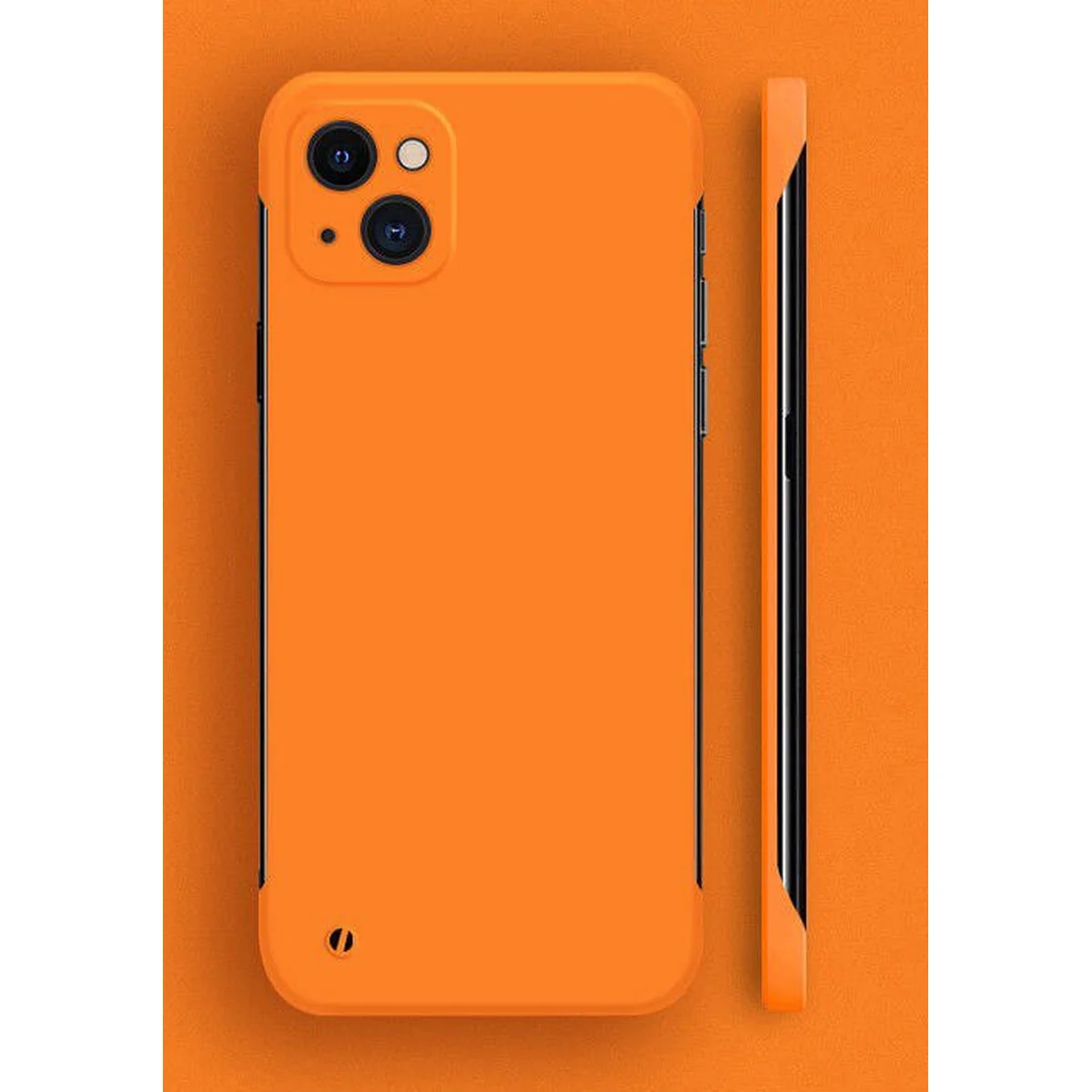 Пластиковая накладка "Candy Color Matte" для Apple iPhone 14 Оранжевый