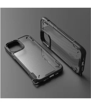 Протиударний чохол "Carbon Lanyard" для iPhone 12 Pro Max Чорний